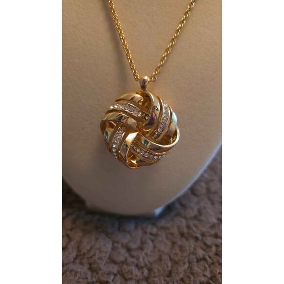 NWT Macy's Charter Club Love Knot Necklace. - Picture 2 of 6